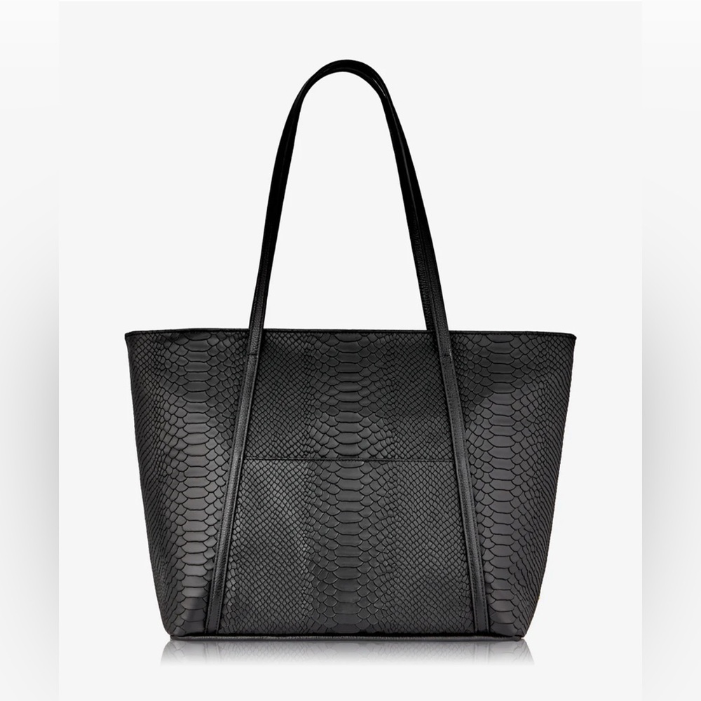 Black Jessica Gigi New York Zip Top Tote Bag